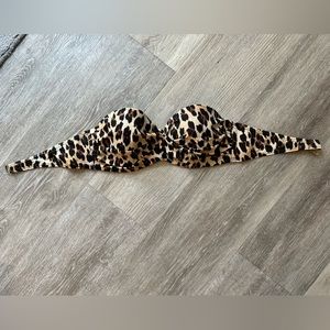 Victorias Secret Leopard Bandeau swim top. 34C